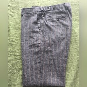 Bonobos Men Gray Wool Blend Stretch Slim Dress Pants Sz 32 / 32
